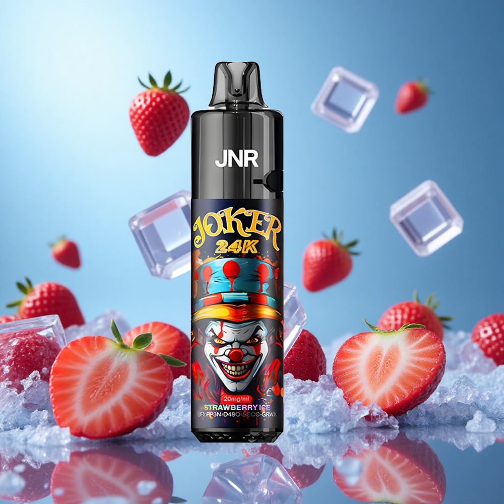 JNR Joker 24K Puffs Jordgubb Is 2+10ml Fylld Pod Synlig E-vätskenivå partihandel Sverige