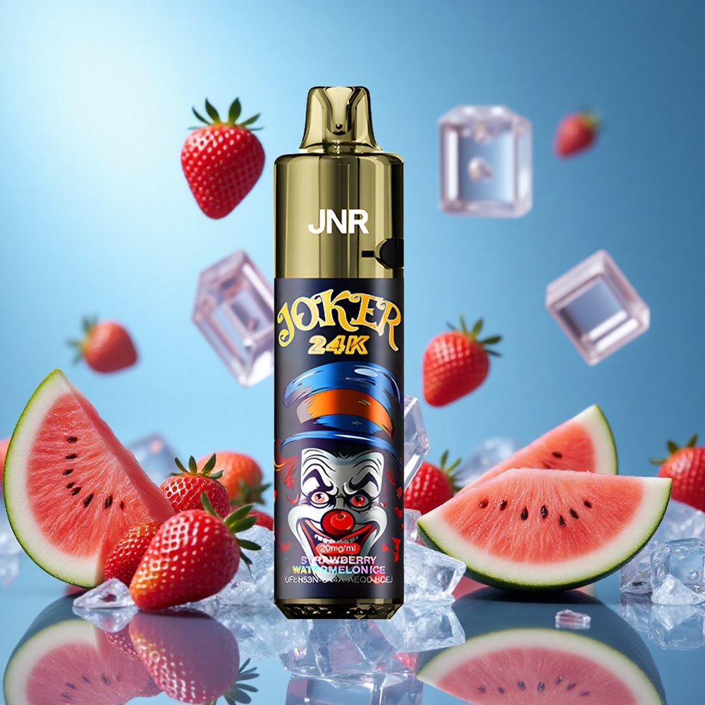 JNR Joker 24K Puffs Jordgubb Vattenmelon Is 800mAh Batteri 2% nikotininnehåll partihandel Sverige