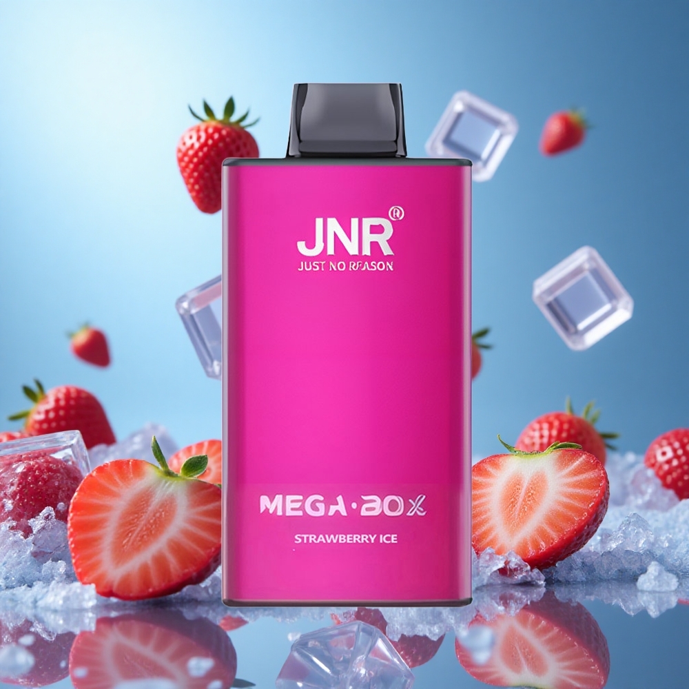 JNR Mega Box 25000 Puffs 30ml E-vätska Engångsvape Jordgubb Is partihandel Sverige
