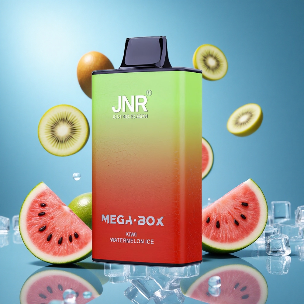 JNR Mega Box 25000 Puffs 30ml E-vätska Kiwi Vattenmelon Is partihandel Sverige