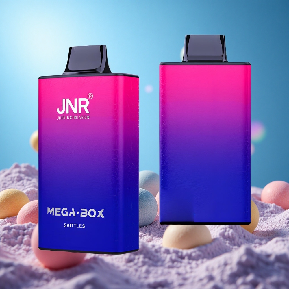 JNR Mega Box 25000 Puffs Engångsvape Regnbåge 30ml E-vätska Kapacitet 850mAh Batteri Kapacitet partihandel Sverige