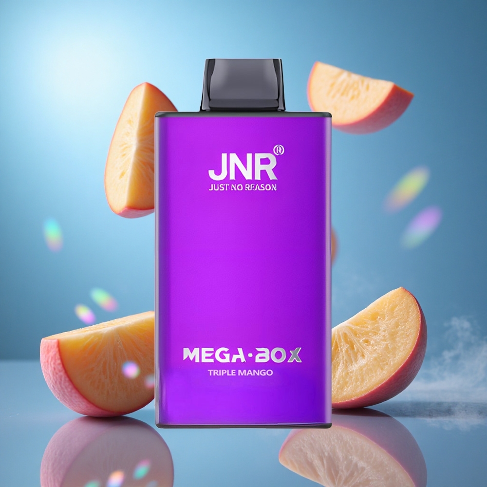 JNR Mega Box 25000 Puffs Engångsvape Triple Mango 30ml E-vätska Kapacitet 850mAh Batteri Kapacitet partihandel Sverige