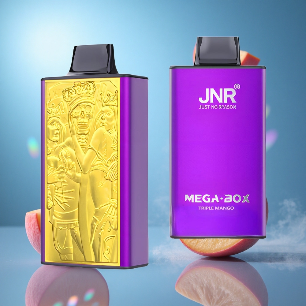 JNR Mega Box 25000 Puffs Engångsvape Triple Mango 30ml E-vätska Kapacitet 850mAh Batteri Kapacitet partihandel Sverige
