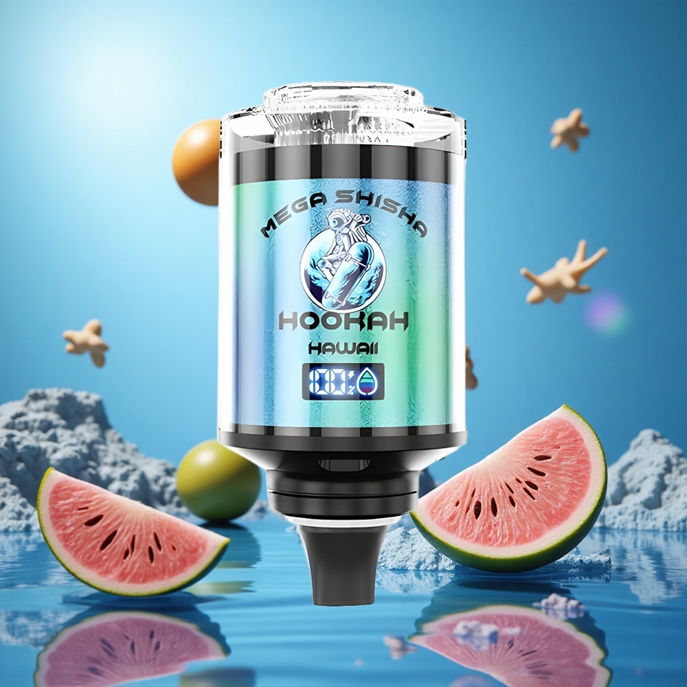 JNR Mega Shisha Hookah 100 000 Puffs Hawaii 60ml e-vätskekapacitet partihandel Sverige