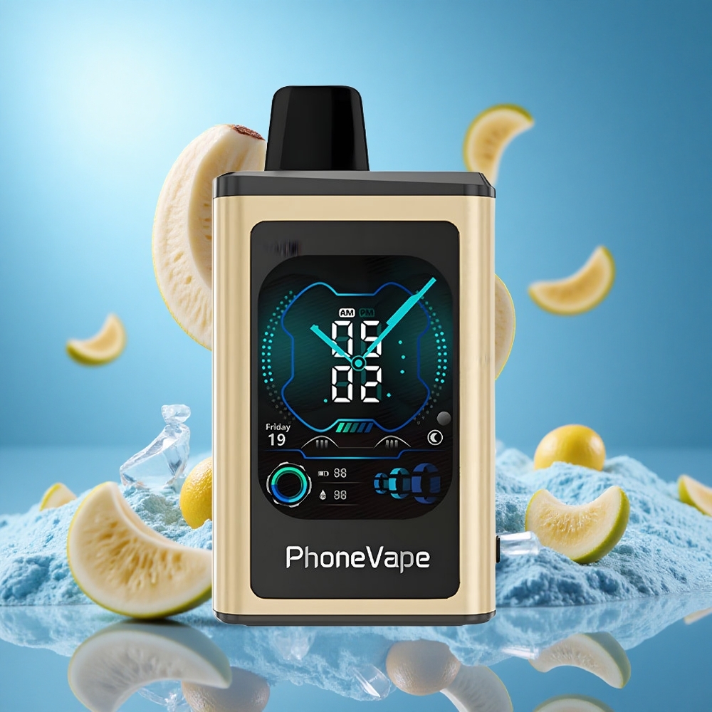 JNR PhoneVape 30000 Puffs Engångsvape Bananis med 850mAh Type-C Laddningsbar Batteri och Justerbar Luftflöde partihandel Sverige