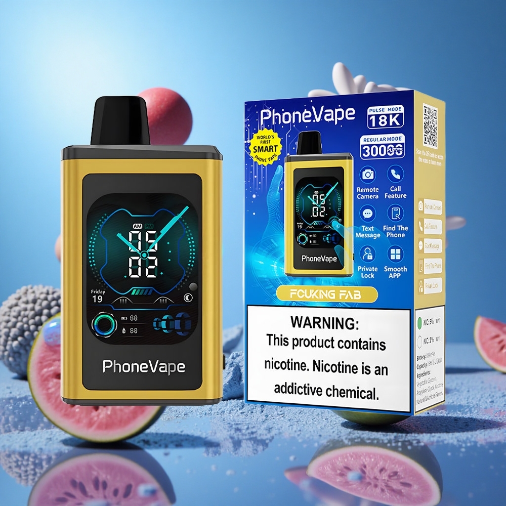 JNR PhoneVape 30000 Puffs Justerbar Luftflöde Appstyrd Fucking Fab partihandel Sverige