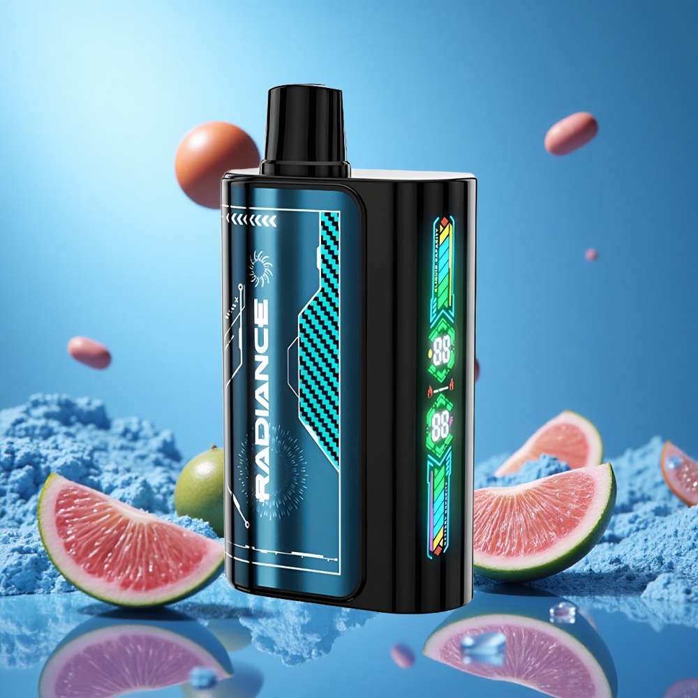 JNR Radiance 31000 Puffs 2% Nikotin Blå Hallon Is partihandel Sverige
