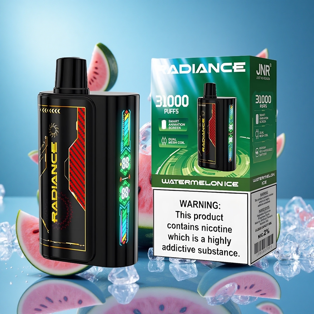JNR Radiance 31000 Puffs Vattenmelon Is 28ml E-vätska 950 mAh Uppladdningsbart Batteri partihandel Sverige