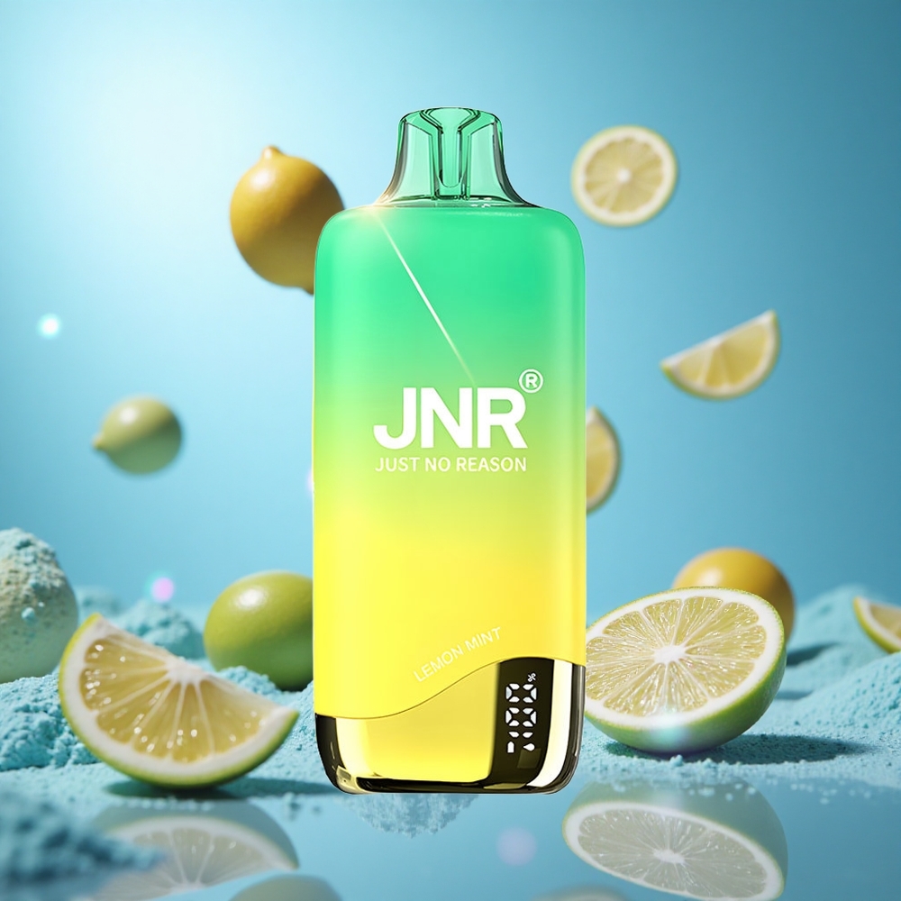 JNR Rainbow 10500 Puffs Engångsvape Citronmynta 18ml E-vätsketank 600mAh Batterikapacitet partihandel Sverige