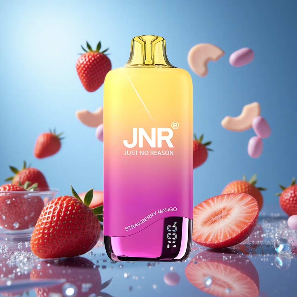 JNR Rainbow 10500 Puffs Jordgubb Mango 600mAh Batterikapacitet 18ml e-Vätsketank partihandel Sverige