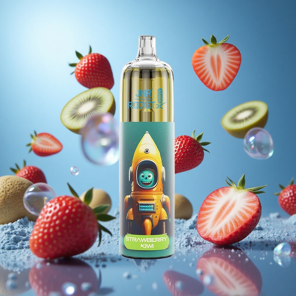JNR Rocket-X 12400 Puffs Jordgubbe Kiwi Justerbar Luftflöde 850mAh Batterikapacitet partihandel Sverige