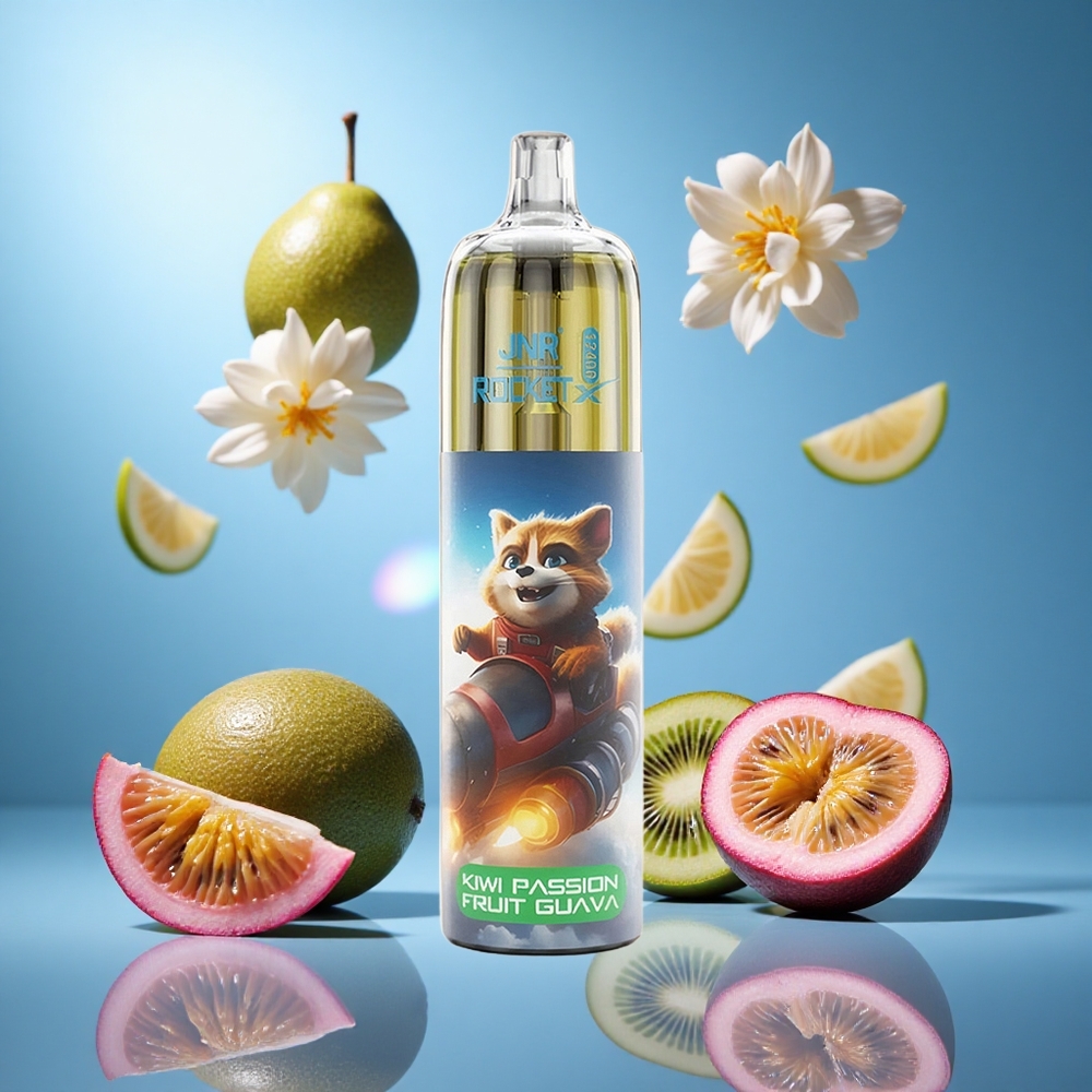 JNR Rocket-X 12400 Puffs Kiwi Passionsfrukt Guava Justerbar Luftflöde 850mAh Batterikapacitet partihandel Sverige