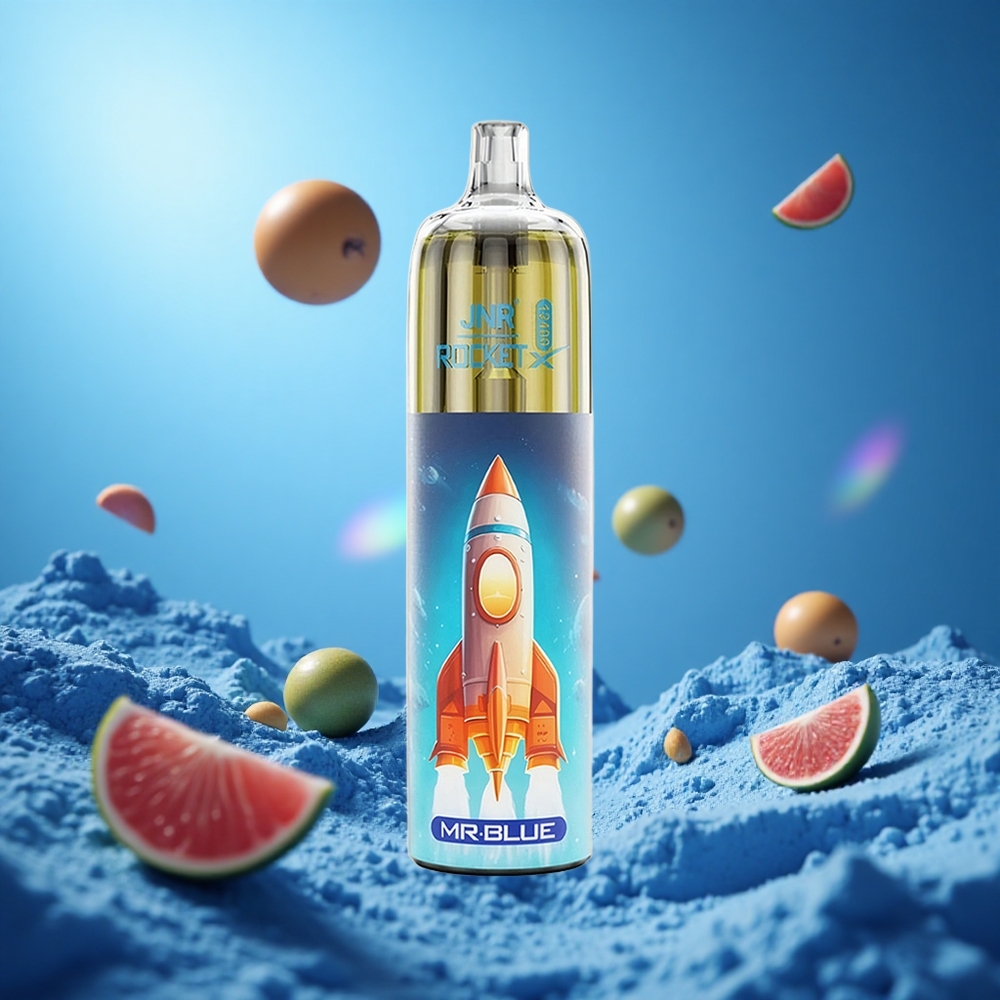 JNR Rocket-X 12400 Puffs Mr Blå Justerbar Luftflöde RGB-belysning partihandel Sverige