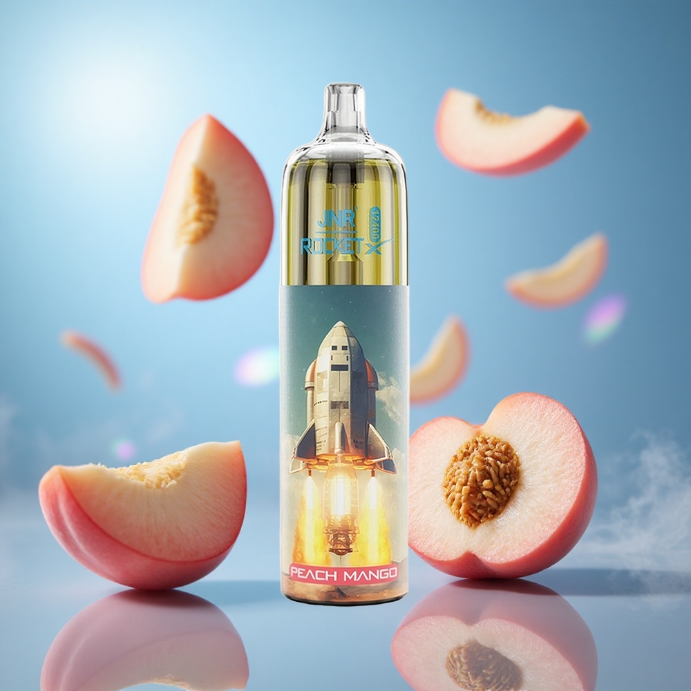 JNR Rocket-X 12400 Puffs Persika Mango Justerbar Luftflöde RGB-belysning partihandel Sverige