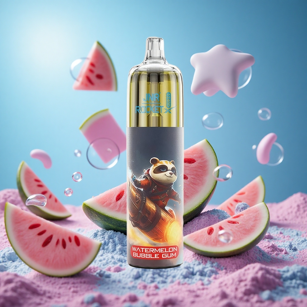 JNR Rocket-X 12400 Puffs Vattenmelon Tuggummi Justerbar Luftflöde 850mAh Batterikapacitet partihandel Sverige