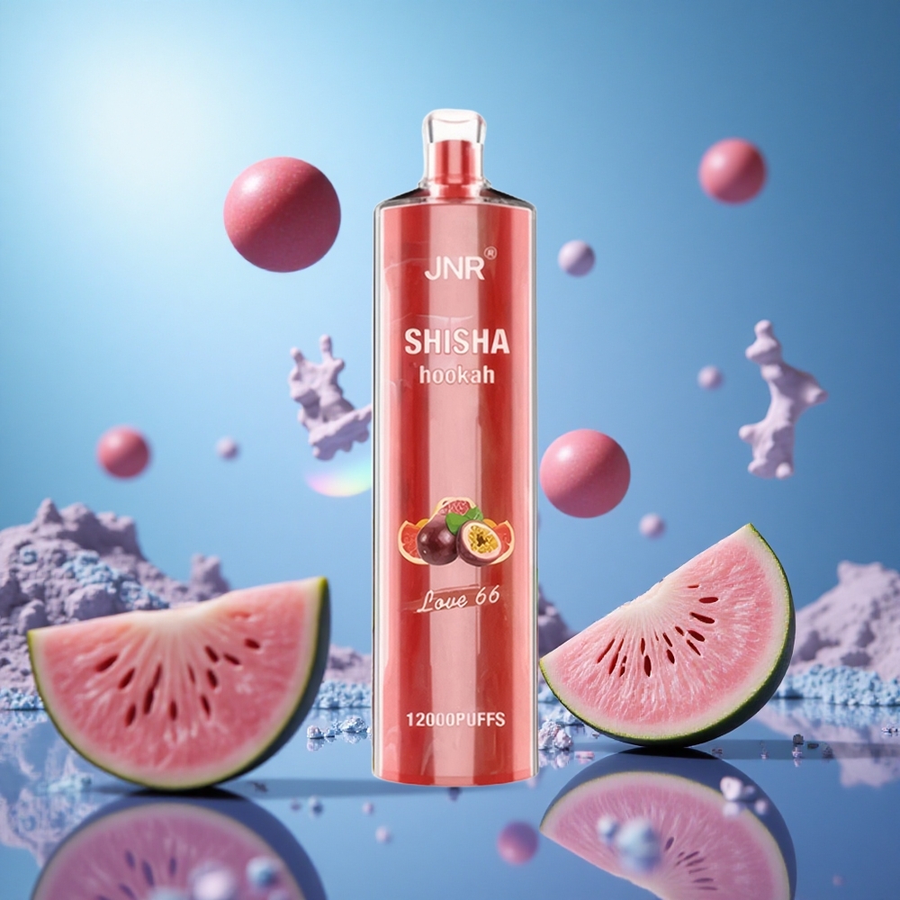 JNR Shisha Hookah 12000 Puffs 24ml E-vätska 0.6 Ohm Mesh Coil Love 66 partihandel Sverige