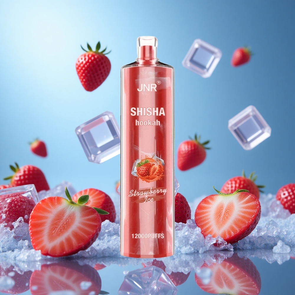 JNR Shisha Hookah 12000 Puffs Jordgubb Is Batterikapacitet: 750mAh E-liquidskapacitet: 24ml partihandel Sverige