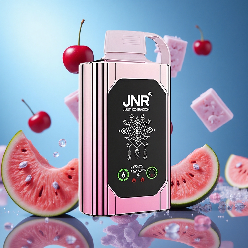 JNR Shisha Hookah Box 20500 Puffs HD-skärm Typ-C Snabbladdning Körsbär Vattenmelon Fryst partihandel Sverige