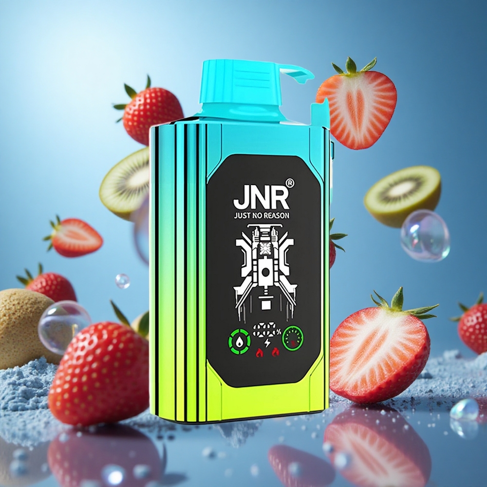 JNR Shisha Hookah Box 20500 Puffs Jordgubbe Kiwi HD-skärm Typ-C Snabbuppladdning partihandel Sverige