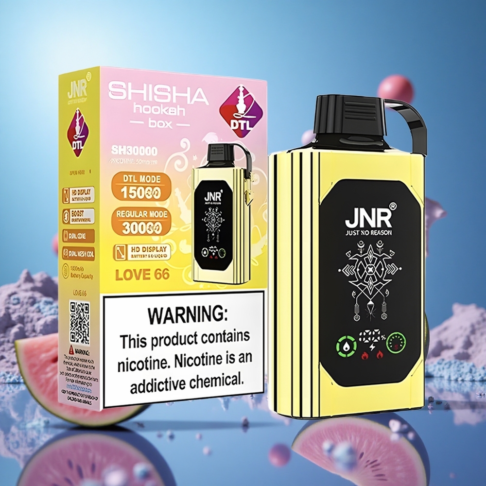 JNR Shisha Hookah Box 20500 Puffs Kärlek 66 HD-skärm Typ-C Snabbuppladdning partihandel Sverige