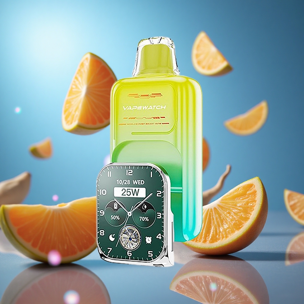 JNR Vape Watch 30000 Puffs Apelsin Mango 1000mAh Batterikapacitet 19mL E-vätska partihandel Sverige