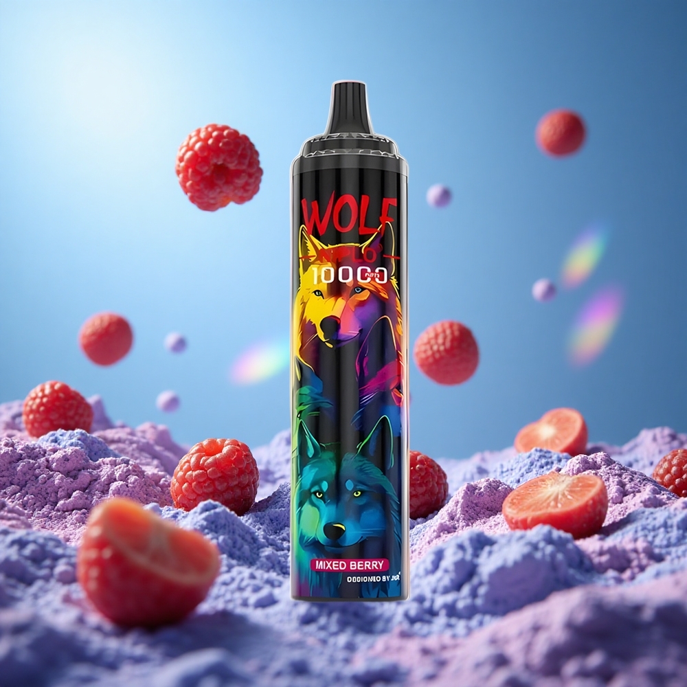 JNR Wolf Niplo 10000 Puffs 20ml Batterikapacitet 650mAh Blandade Bär partihandel Sverige