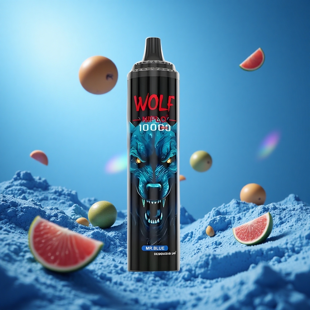 JNR Wolf Niplo 10000 Puffs 20ml Mr Blå partihandel Sverige
