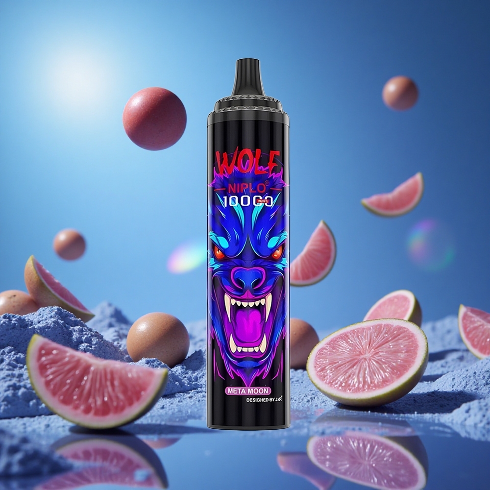 JNR Wolf Niplo 10000 Puffs Meta Måne 20ml E-vätska 650mAh Battery partihandel Sverige