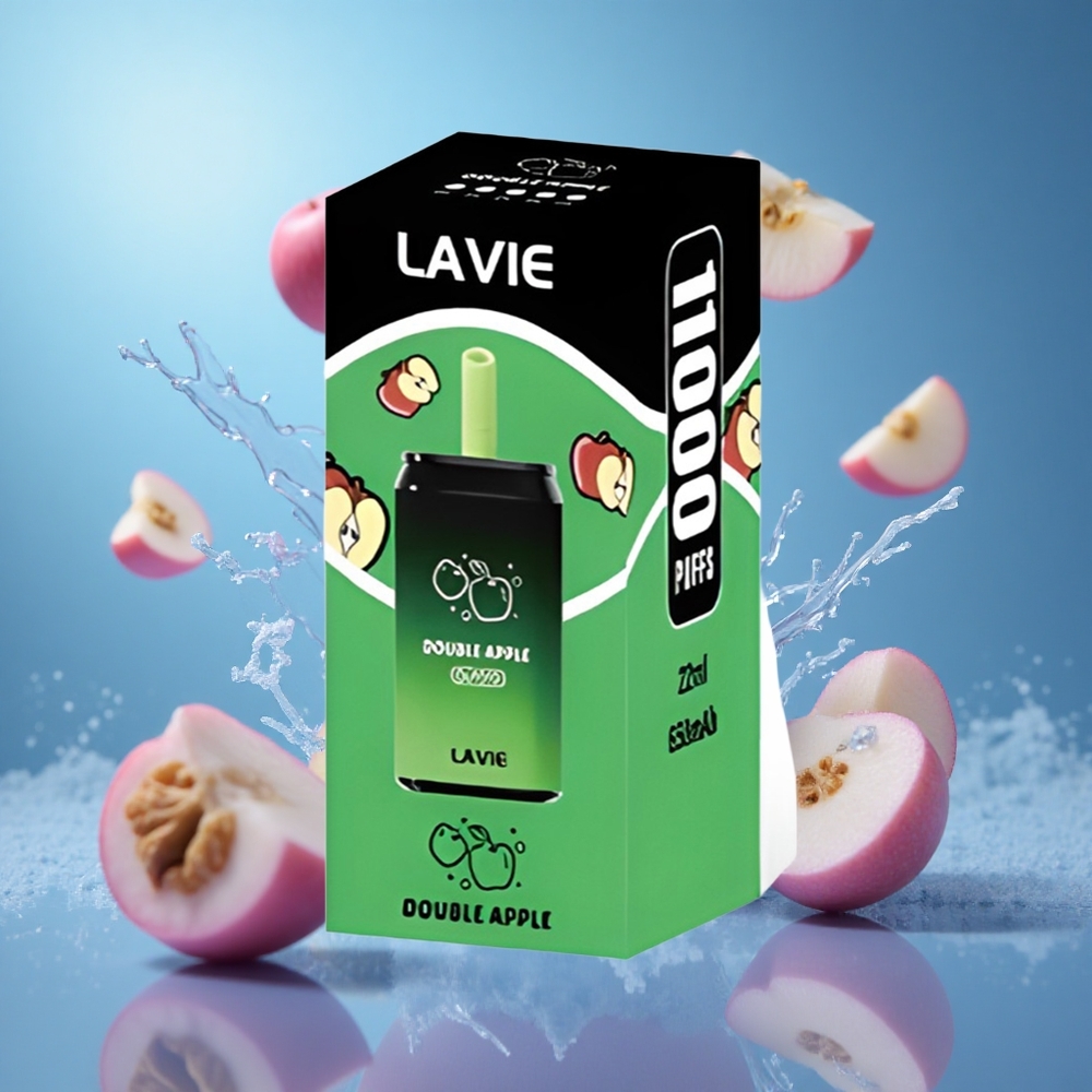 LAVIE Aurora 11000 Puffs Dubbel Äpple 22ML E-vätskevolym 650mAh Batterikapacitet partihandel Sverige