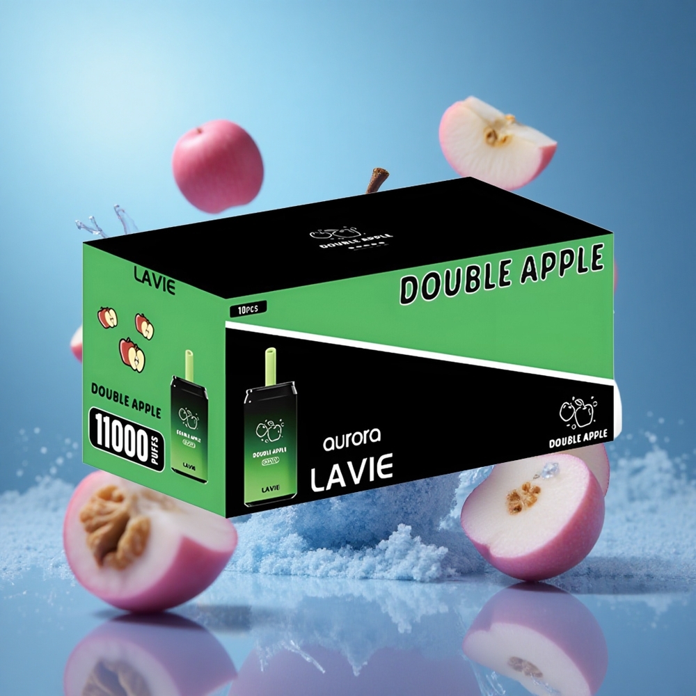 LAVIE Aurora 11000 Puffs Dubbel Äpple 22ML E-vätskevolym 650mAh Batterikapacitet partihandel Sverige
