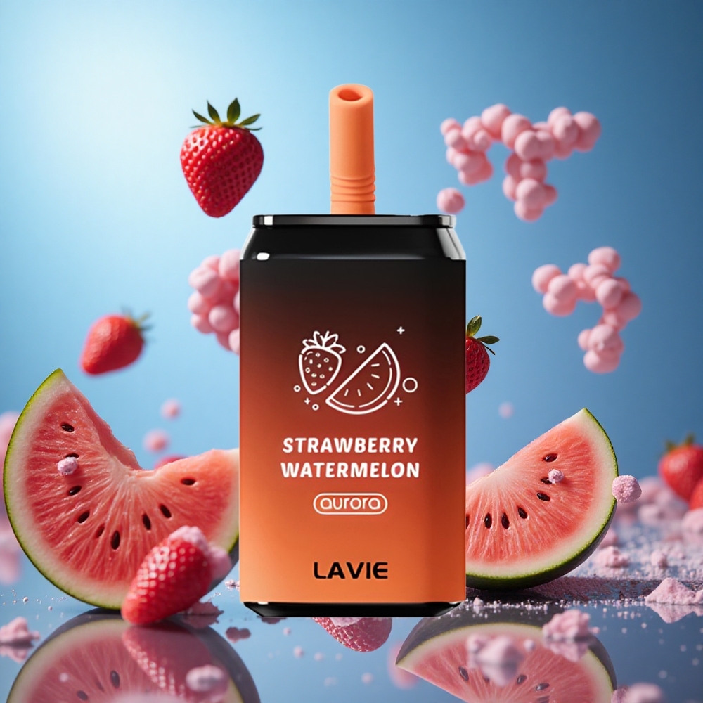 LAVIE Aurora 11000 Puffs Jordgubb Vattenmelon Batterikapacitet: 650mAh E-vätskekapacitet: 22ML partihandel Sverige