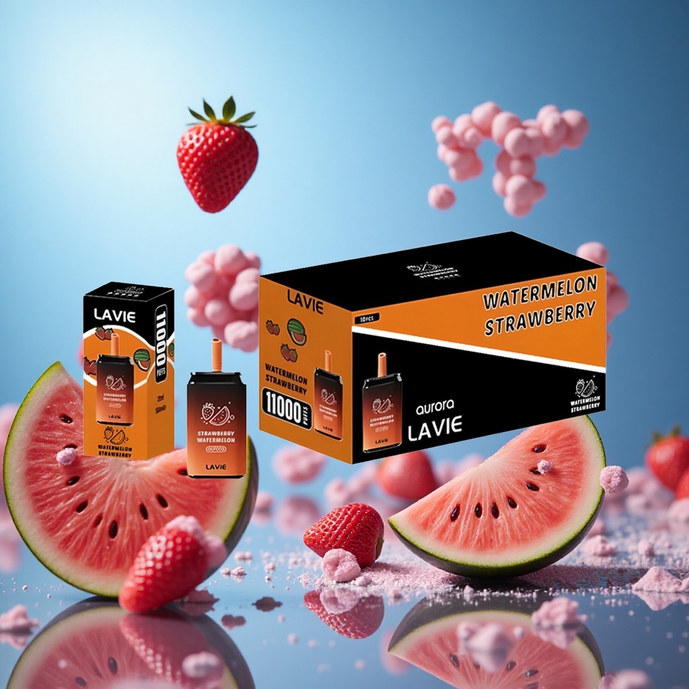 LAVIE Aurora 11000 Puffs Jordgubb Vattenmelon Batterikapacitet: 650mAh E-vätskekapacitet: 22ML partihandel Sverige