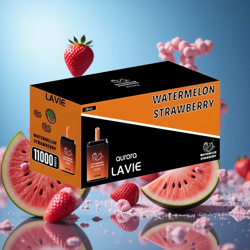 LAVIE Aurora 11000 Puffs Jordgubb Vattenmelon Batterikapacitet: 650mAh E-vätskekapacitet: 22ML partihandel Sverige