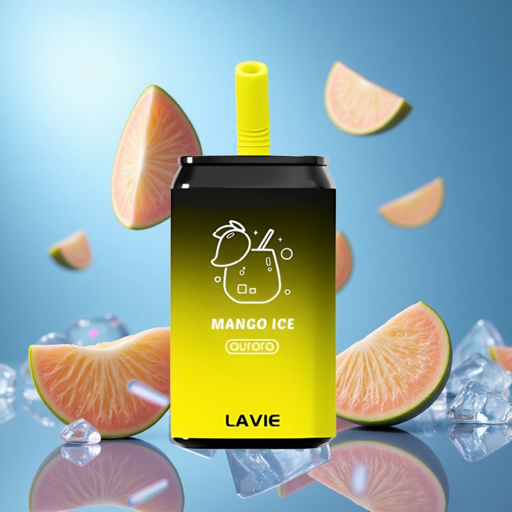 LAVIE Aurora 11000 Puffs Mango Is 22ML E-vätska Kapacitet 650mAh Batteri partihandel Sverige