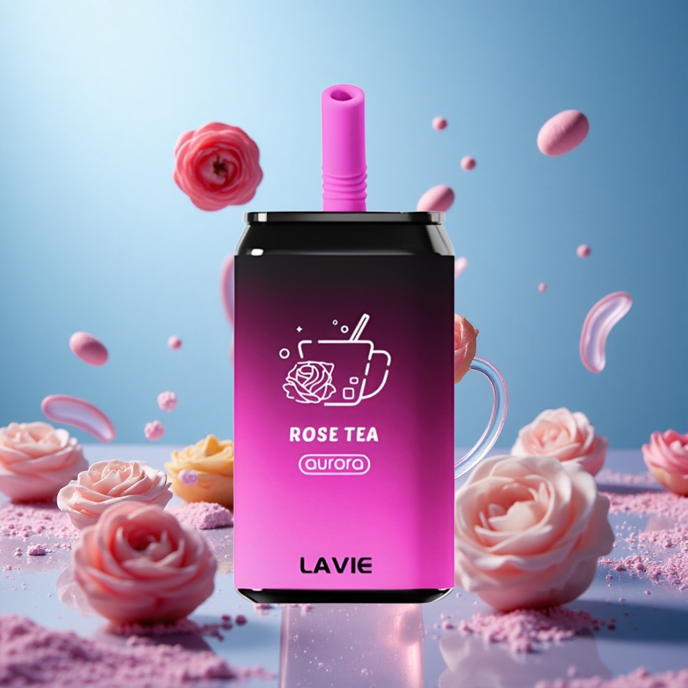LAVIE Aurora 11000 Puffs Ros Te 22ML 650mAh partihandel Sverige