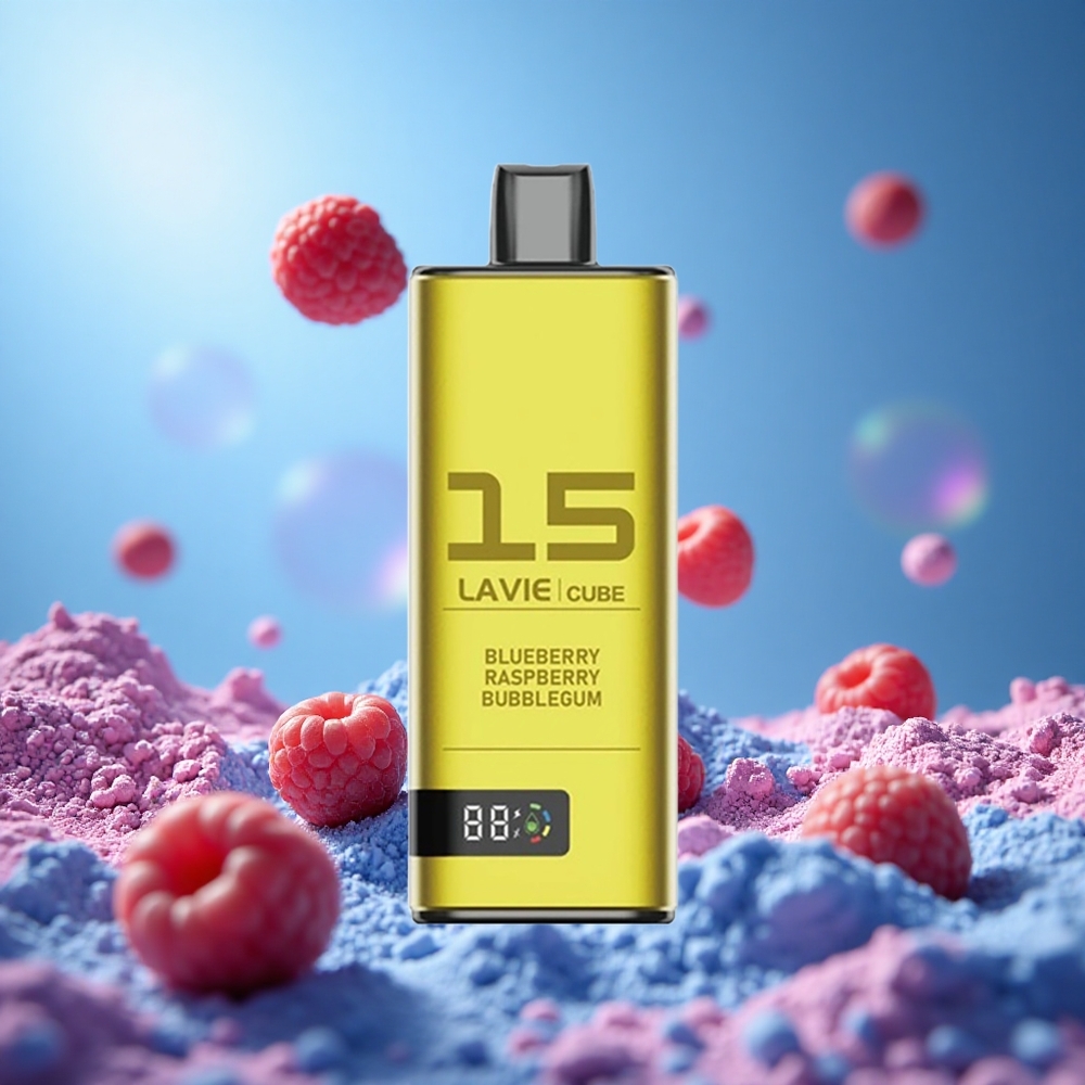 Lavie Cube 20000 Puffs Blåbär Hallon Tuggummi 28ML 600mAh partihandel Sverige