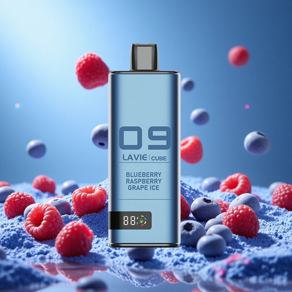 Lavie Cube 20000 Puffs Blåbär Hallon Vindruvor Is 28ML 600mAh partihandel Sverige
