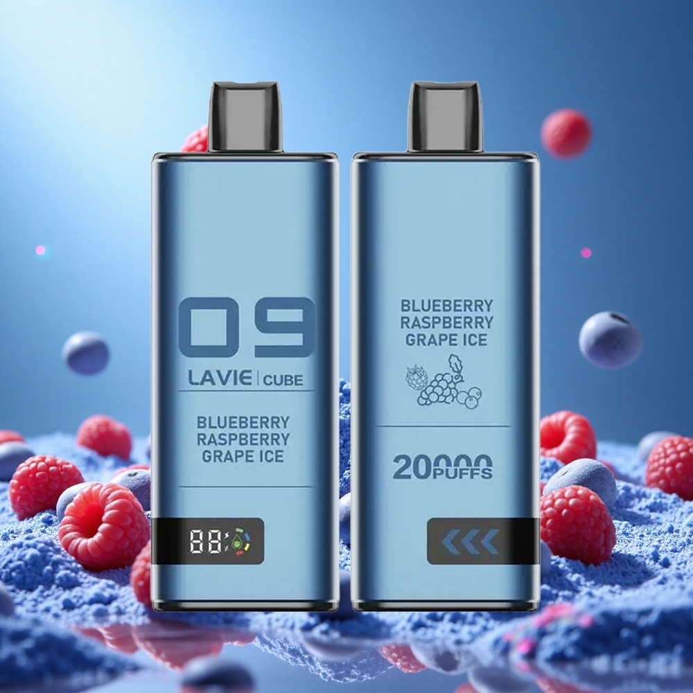 Lavie Cube 20000 Puffs Blåbär Hallon Vindruvor Is 28ML 600mAh partihandel Sverige
