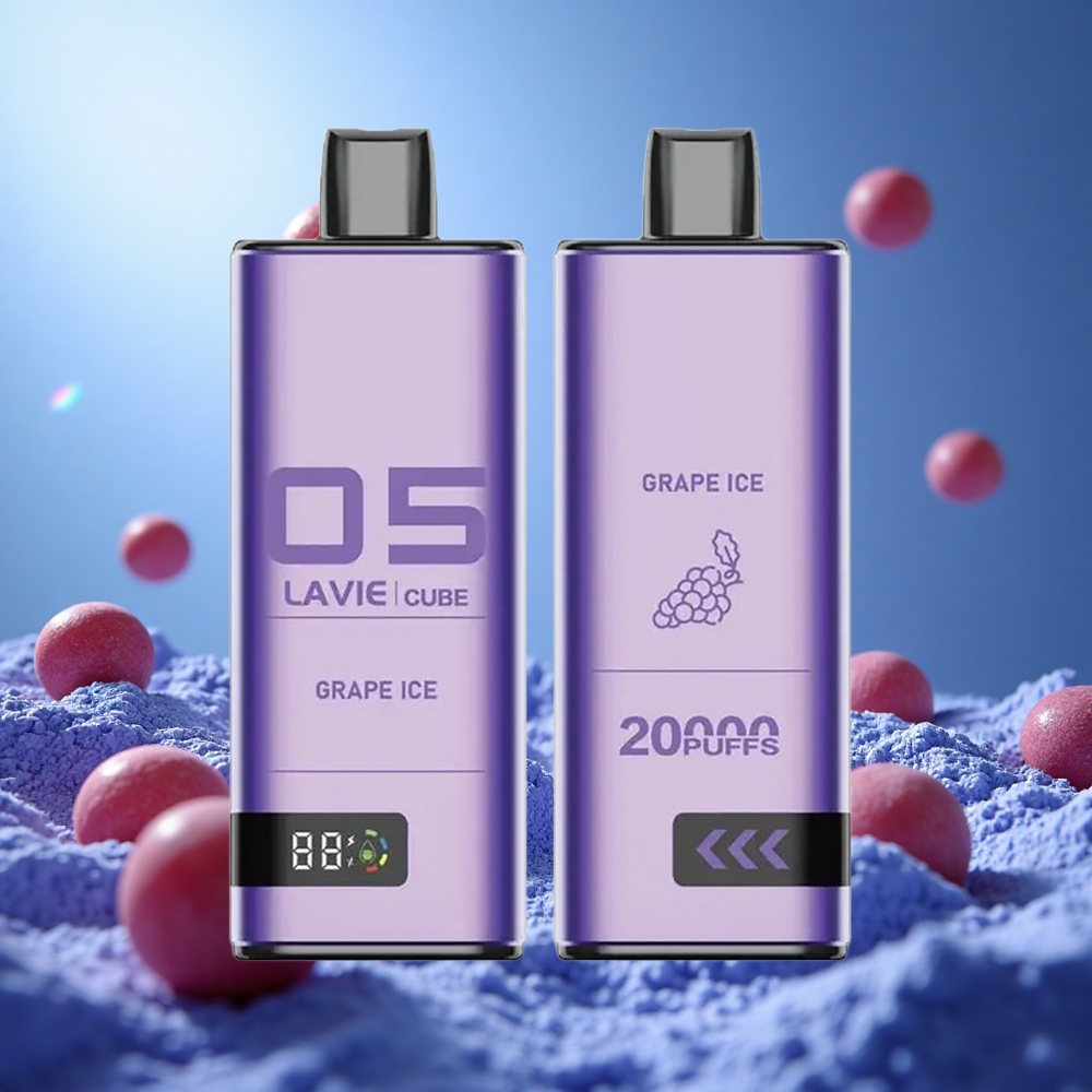 Lavie Cube 20000 Puffs Druva Is Engångsvape 28ML 600mAh partihandel Sverige