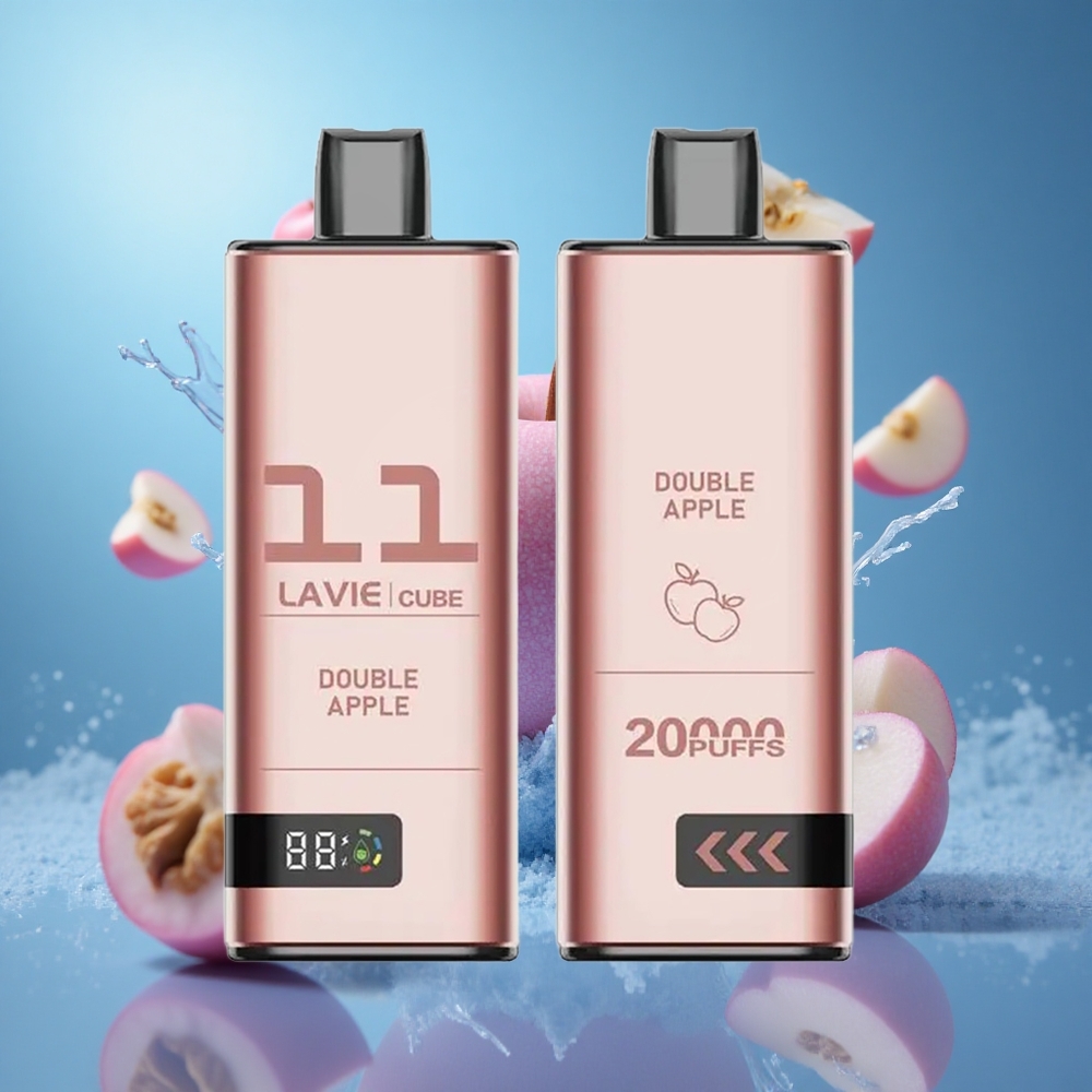 Lavie Cube 20000 Puffs Dubbel Äpple 28ML 600mAh partihandel Sverige