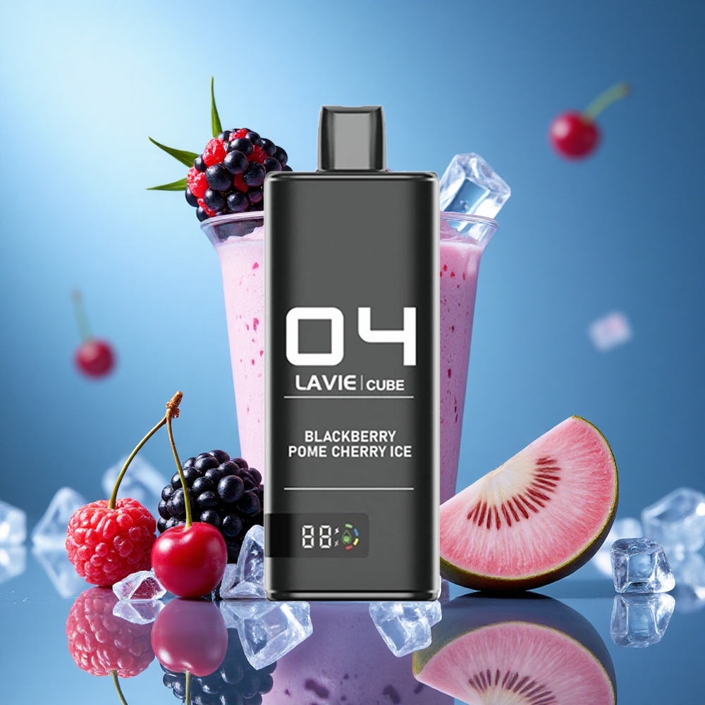 Lavie Cube 20000 Puffs Engångsvape Björnbär Granatäpple Körsbär Is 28ML 600mAh partihandel Sverige