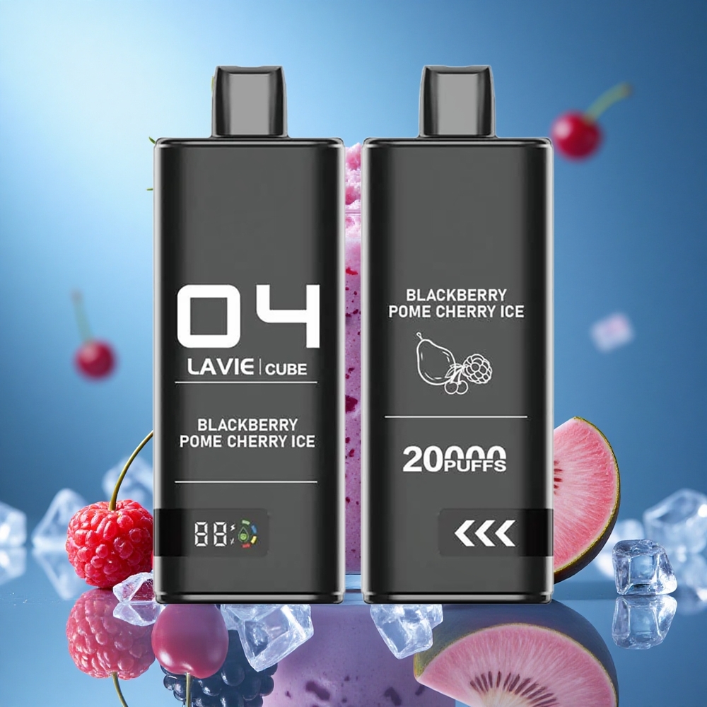 Lavie Cube 20000 Puffs Engångsvape Björnbär Granatäpple Körsbär Is 28ML 600mAh partihandel Sverige