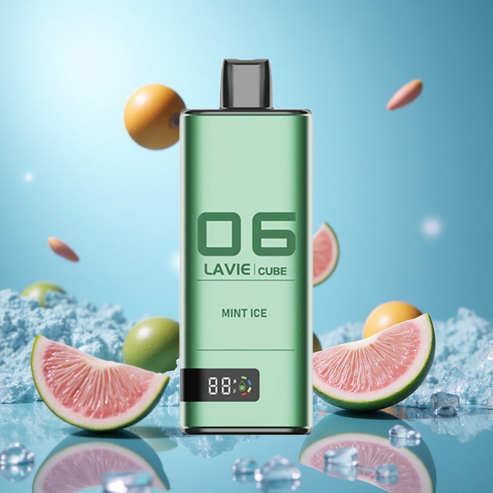 Lavie Cube 20000 Puffs Engångsvape Mint Is 28ML Salt Nikotin 2% 5% partihandel Sverige