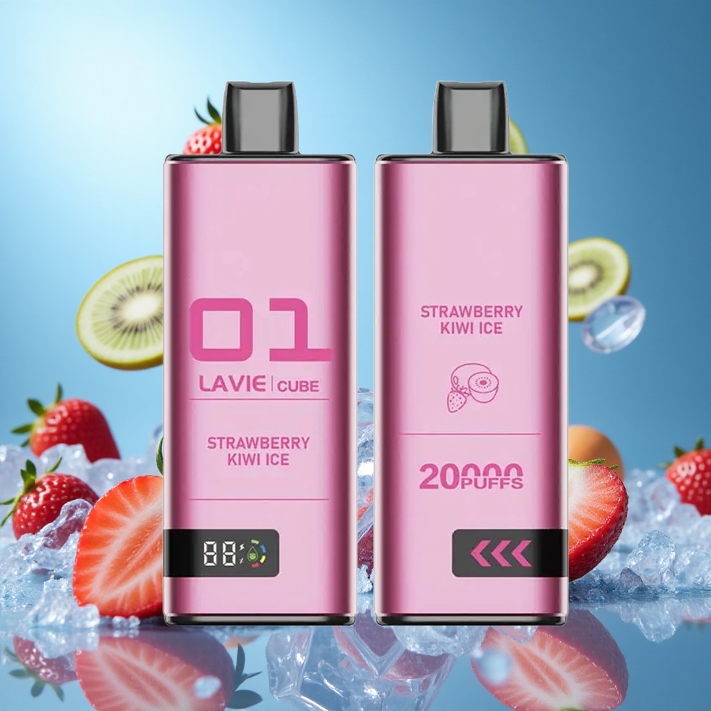Lavie Cube 20000 Puffs Jordgubb Kiwi Is 28ML partihandel Sverige