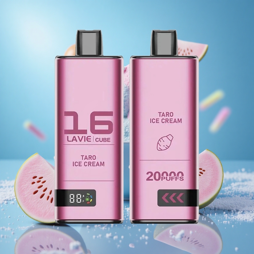 Lavie Cube 20000 Puffs Tårta Glass Engångsvape 28ML 600mAh partihandel Sverige