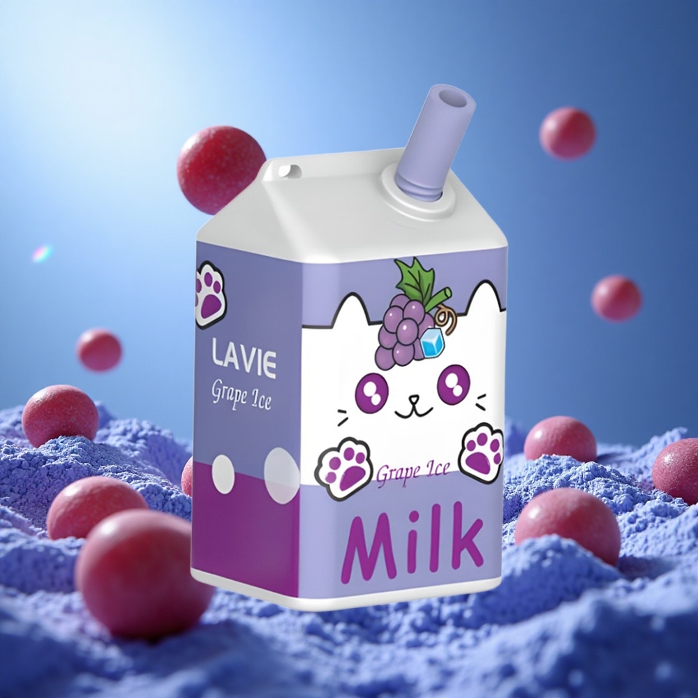 LAVIE Milk 7000 Puffs Druvis (Grape Ice) 16ML E-vätska 600mAh Batteri partihandel Sverige