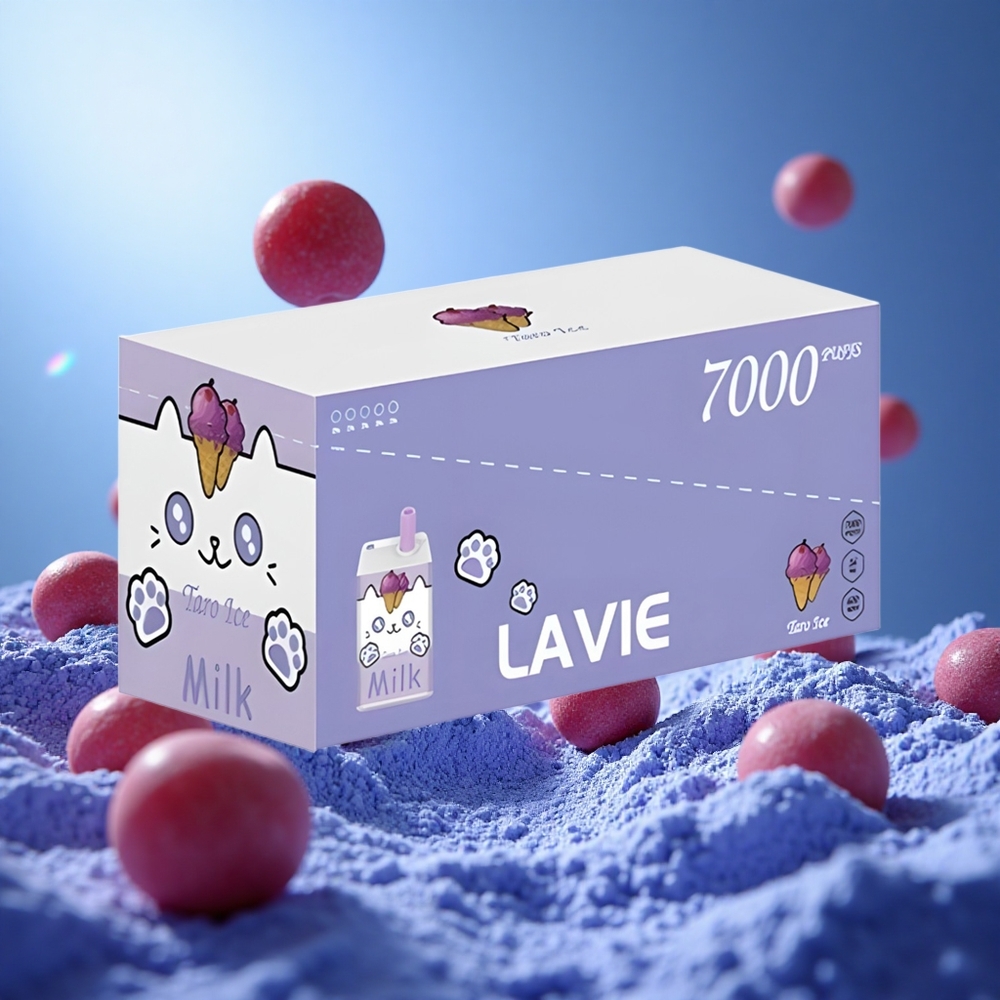 LAVIE Milk 7000 Puffs Druvis (Grape Ice) 16ML E-vätska 600mAh Batteri partihandel Sverige
