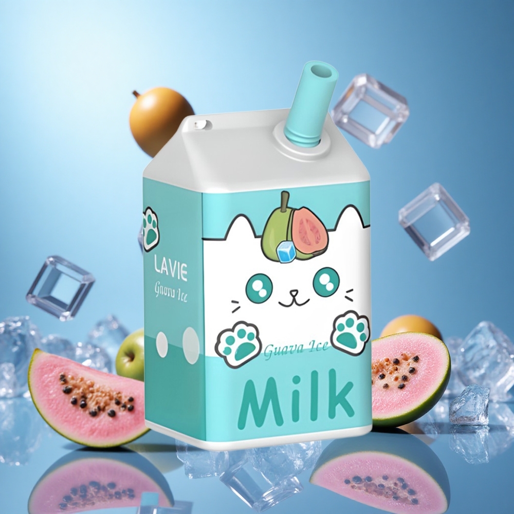 LAVIE Milk 7000 Puffs Guavais Batterikapacitet: 600mAh Nikotinhalt: 0%, 2%, 5% partihandel Sverige