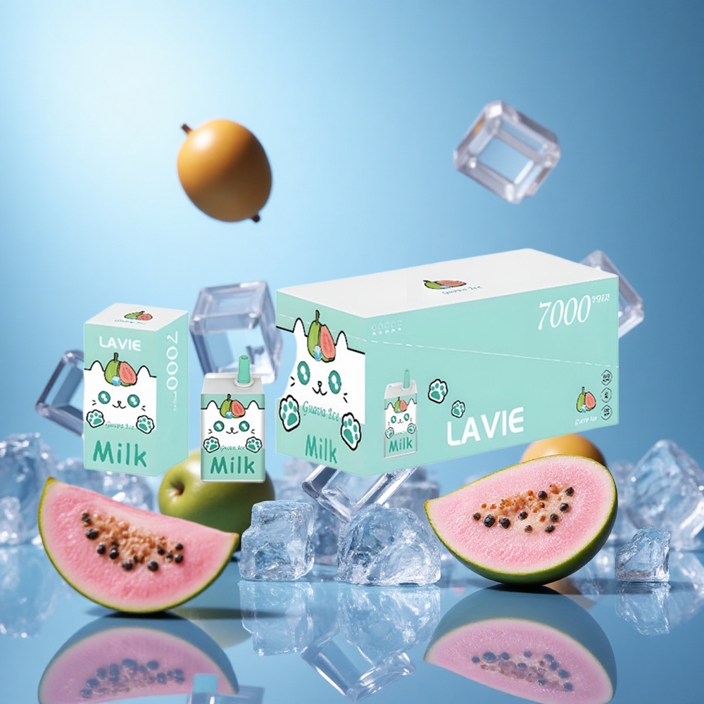 LAVIE Milk 7000 Puffs Guavais Batterikapacitet: 600mAh Nikotinhalt: 0%, 2%, 5% partihandel Sverige
