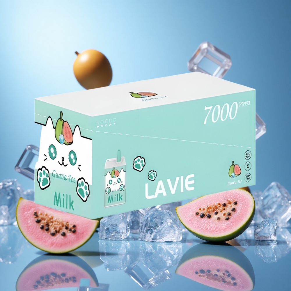 LAVIE Milk 7000 Puffs Guavais Batterikapacitet: 600mAh Nikotinhalt: 0%, 2%, 5% partihandel Sverige